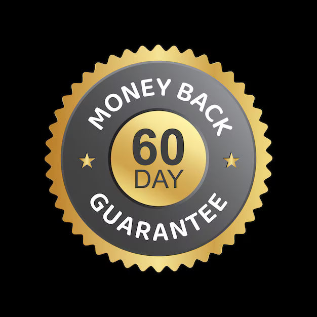 60-day money-back guarantee badge