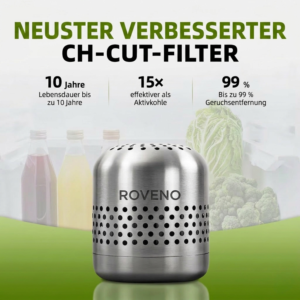 Roveno Kühlschrank-Geruchs- & Bakterienreiniger – deutsches Roveno Higgsfield Produktbild 6