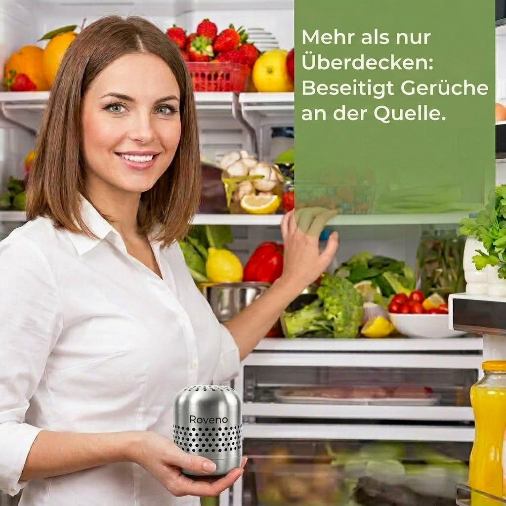 Roveno Kühlschrank-Geruchs- & Bakterienreiniger