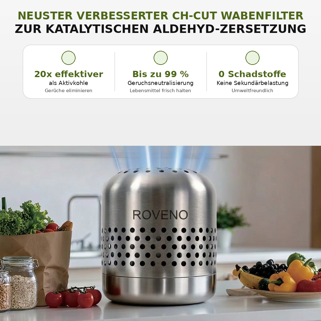 Roveno Kühlschrank-Geruchs- & Bakterienreiniger